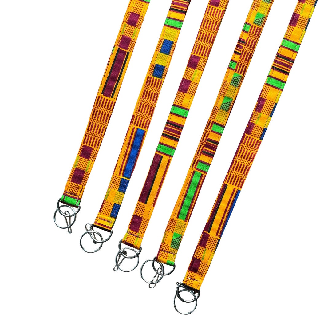 Kente Teacher Lanyard Lanyard Teacher Lanyard With ID Etsy