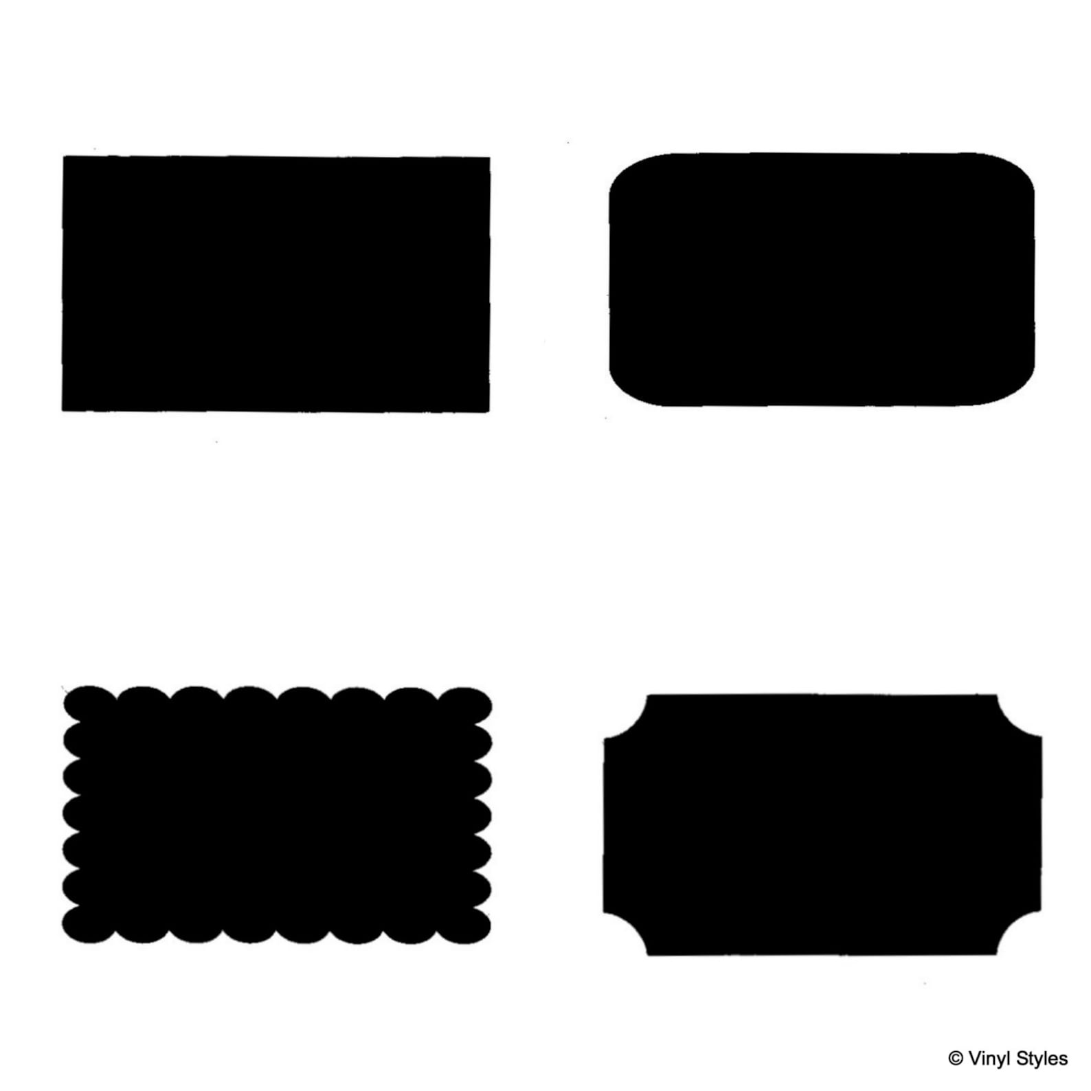 Vinyl Rectangle Chalkboard Labels 14 25 50 100 150 200 Etsy