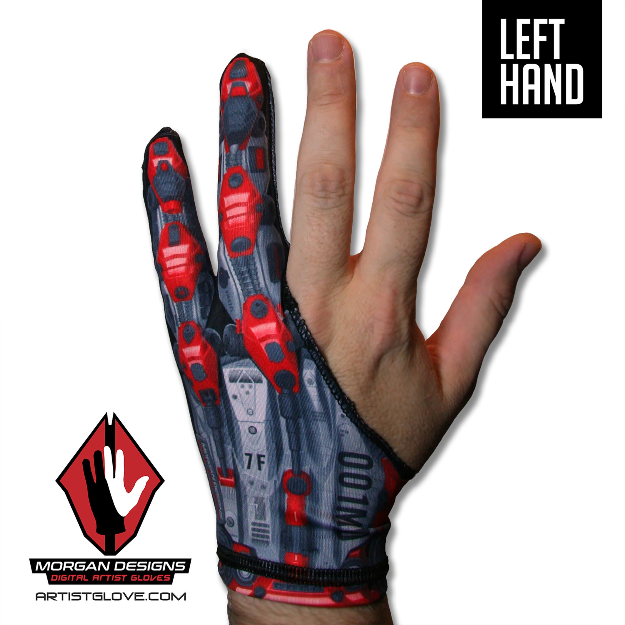 The Morgan Designs Artist Glove a Smudge Guard for Drawing, Sketching and  Digital Artists an Illustrators Favorite Glove to Create With 