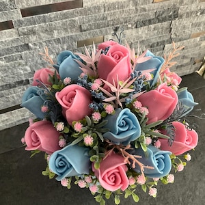 Soap Flower Bouquet.Handmade flower soap gift, Birthday gift for her, Perfect gift for her, Anniversary gift Mother’s gift Floral Soap Gift