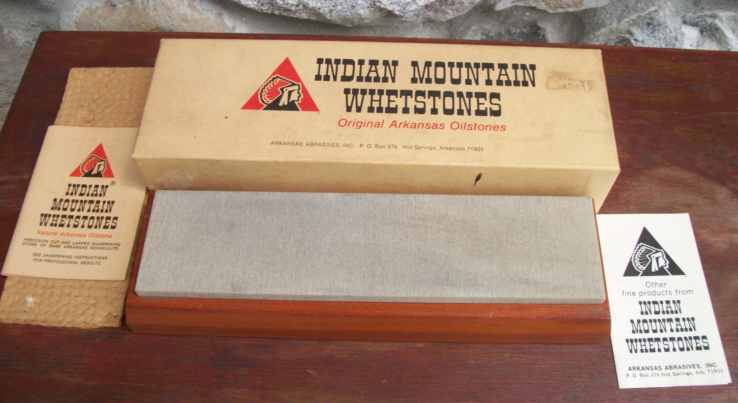 Indian Mountain whetstone Arkansas Sharpening Oilstone Orig Etsy