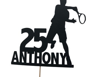 Tennis Cake Topper Etsy
