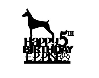 doberman birthday cake