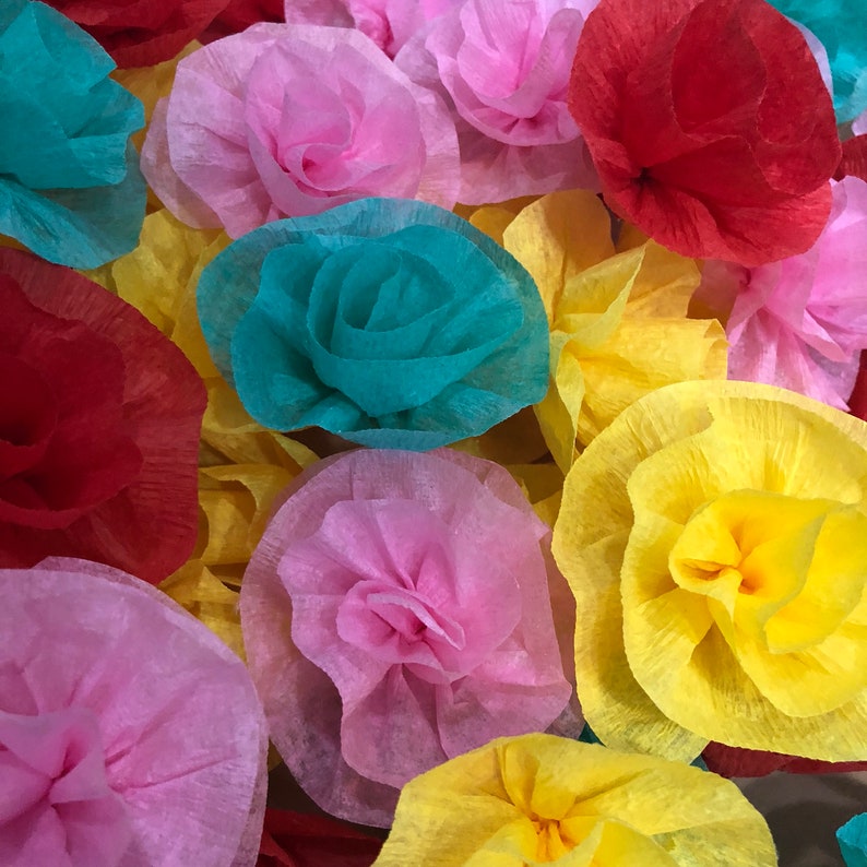 Paper flower Garland flower garland baby shower garland bridal shower wedding flower garland