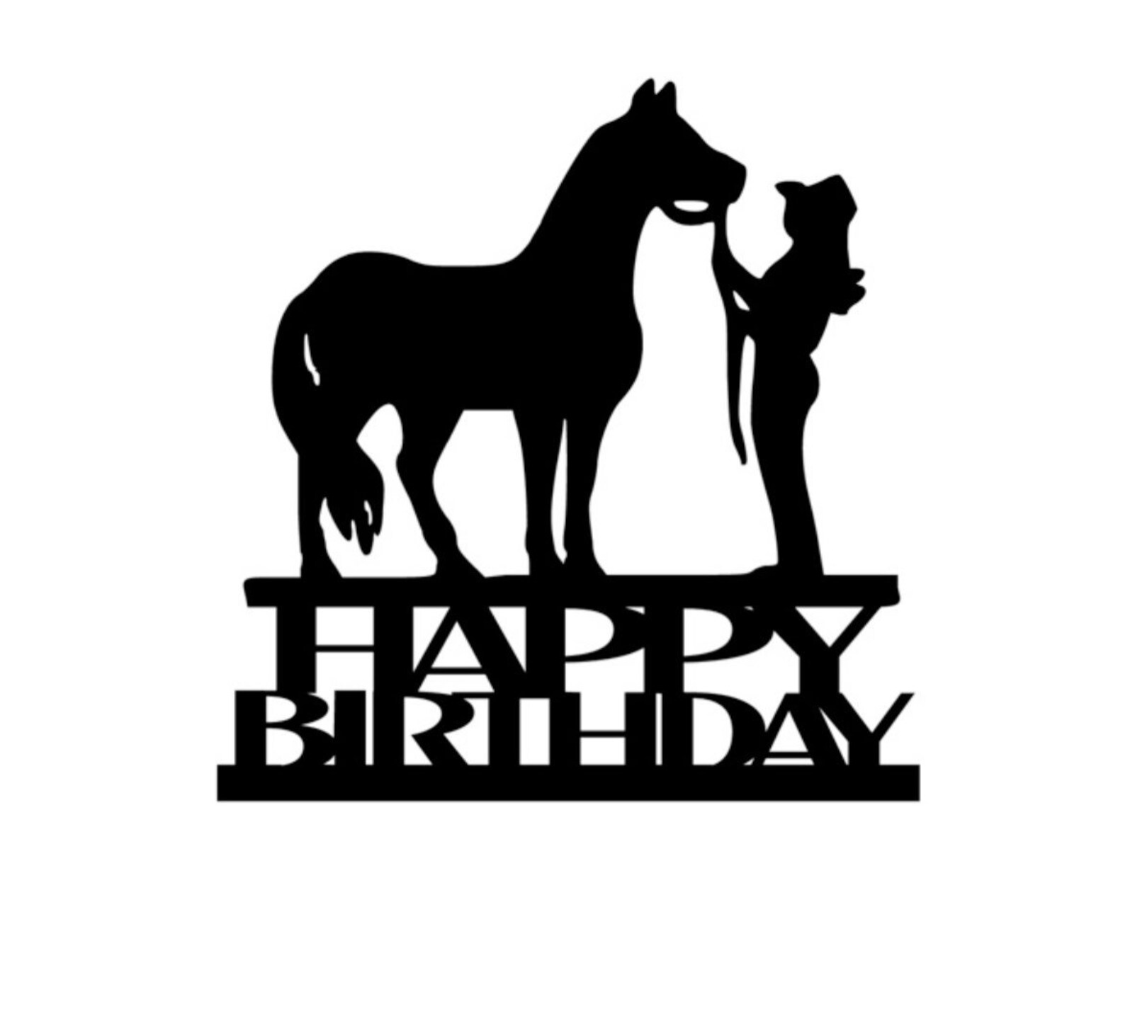 Horse cake topper horse topper horse and woman cake topper Etsy