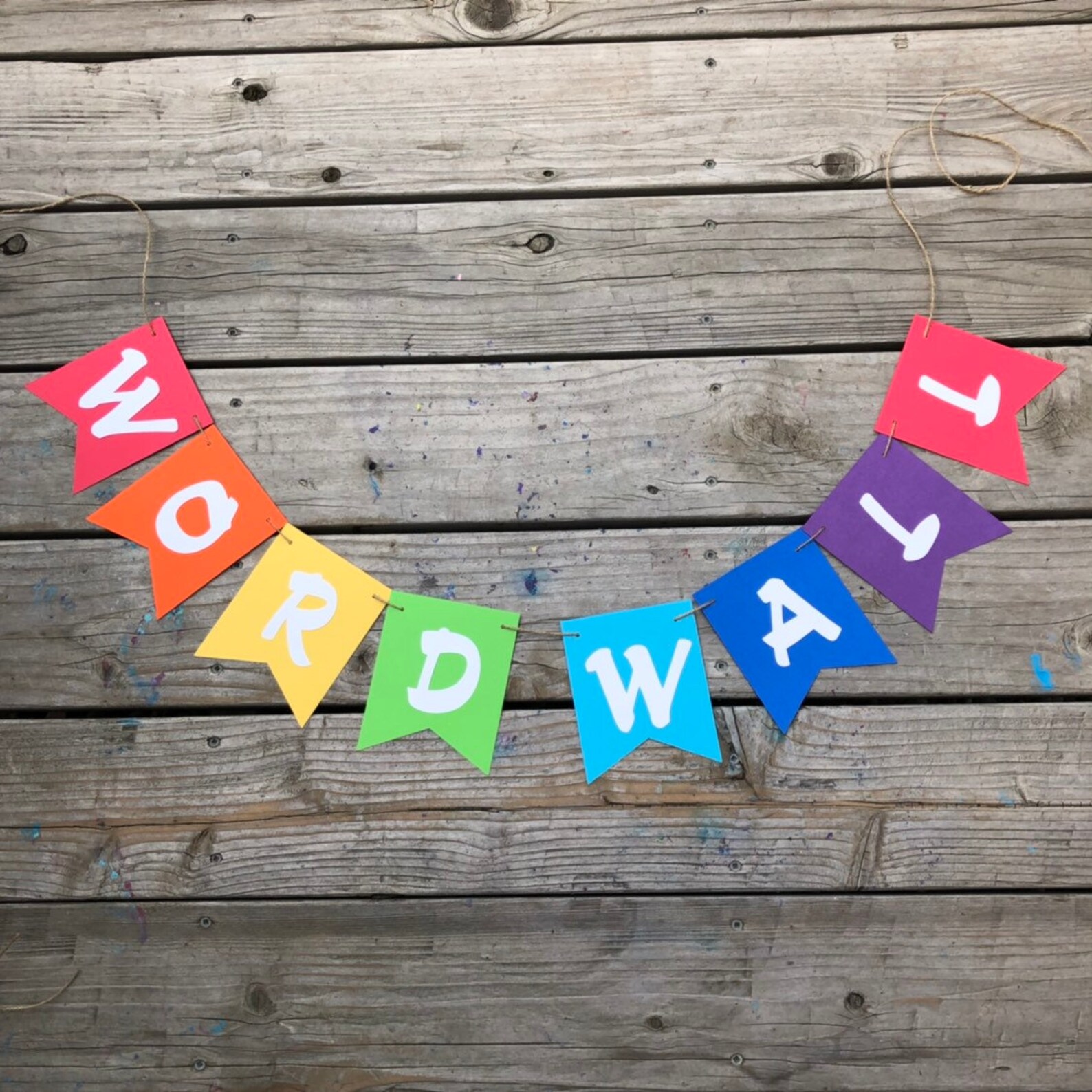 Rainbow banner rainbow custom banner rainbow sign color Etsy