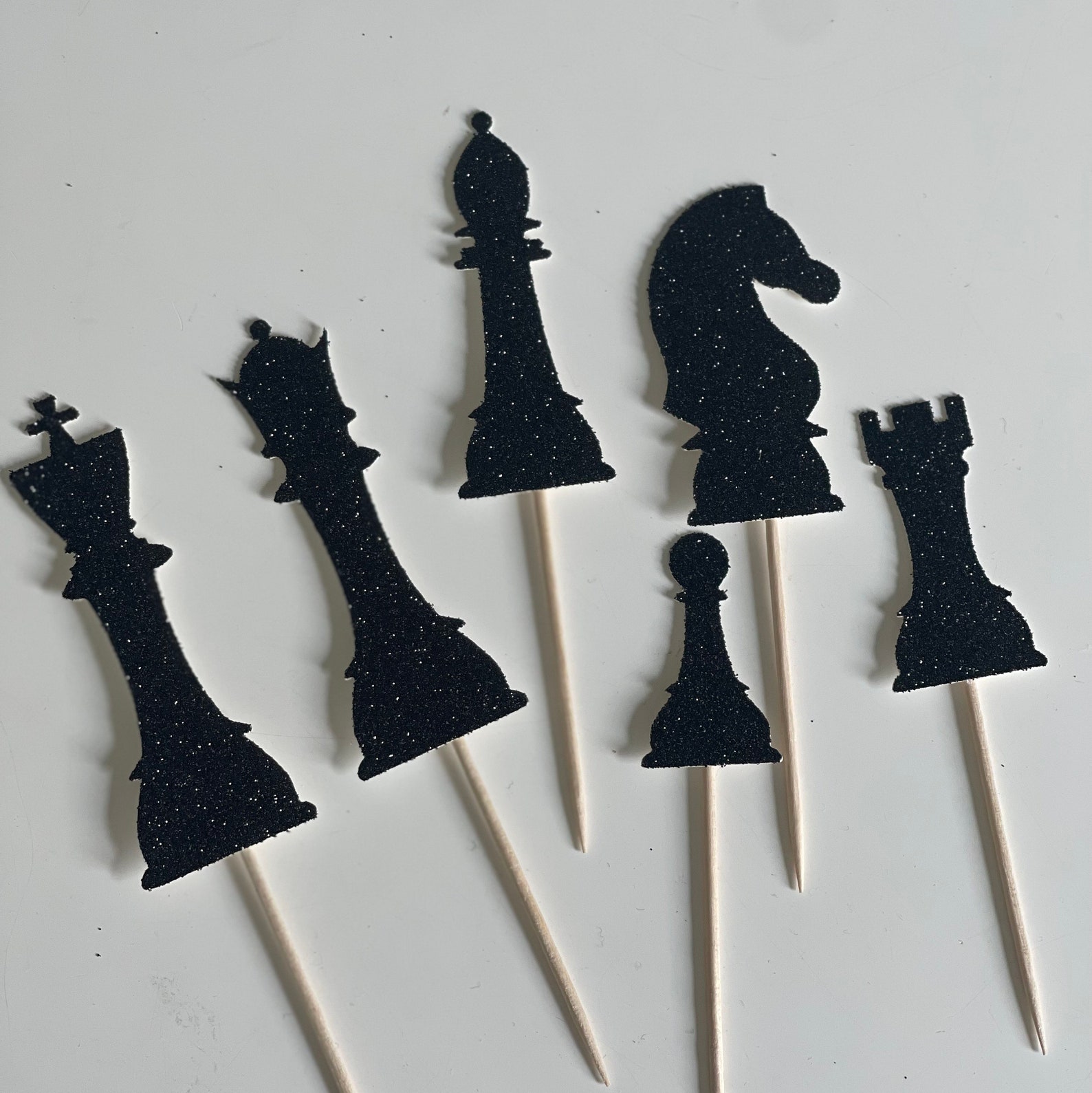 Chess Cupcake Toppers Chess Cake Toppers Chess Cupcakes | Etsy