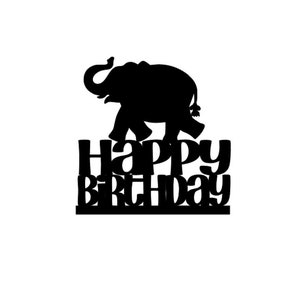 Elephant cake topper, Elephant cupcake topper, Elephant birthday cake topper, elephant birthday topper, elephant cake decorations