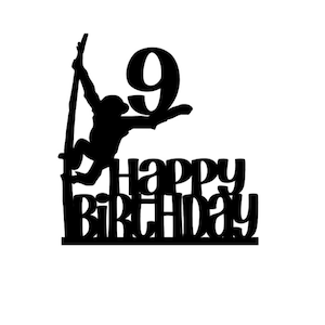 Monkey cake topper, monkey  cupcake topper, monkey birthday cake topper, monkey  birthday topper, monkey cake decorations, chimp cake topper
