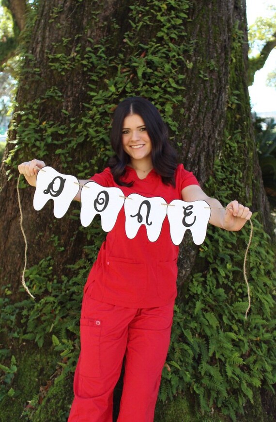 Graduation Banner Tooth Banner Dentist Banner Dental School Etsy