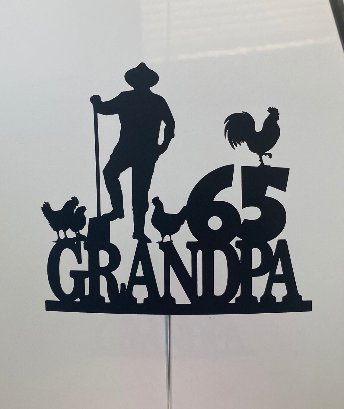 Farmer cake topper grandpa cake topper grandfather cake Etsy