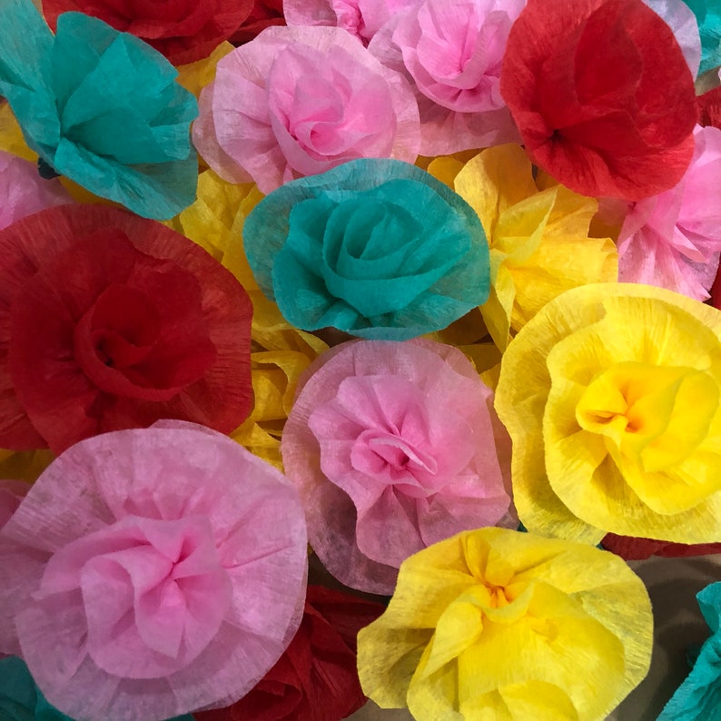 Paper flower Garland flower garland baby shower garland bridal shower wedding flower garland
