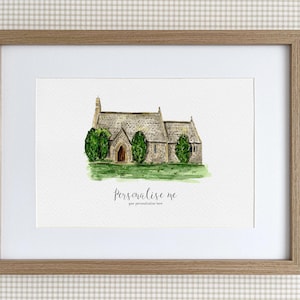 Seher-grüne personalisierte Druck, Aquarell Illustration