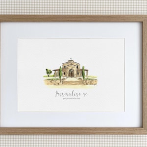 Sani Resort - Griechenland Personalisierter Druck, Aquarell Illustration