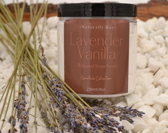 Lavender Vanilla Whipped Soap Scrub