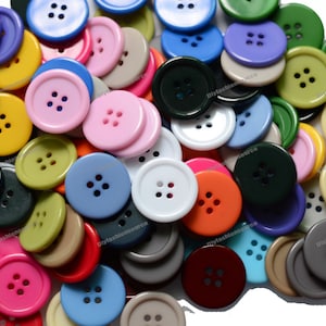20 färger välj 25 mm 1 tum bulk 100 st Partihandel Partier flerskiktade tyger Harts sömnad platta baksida Knappar fästen scrapbooking 4-hål