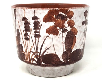 West German Pottery Vintage Marei Keramik Planter Fruit Ensemble Hand-Painted Mid-Century Decor