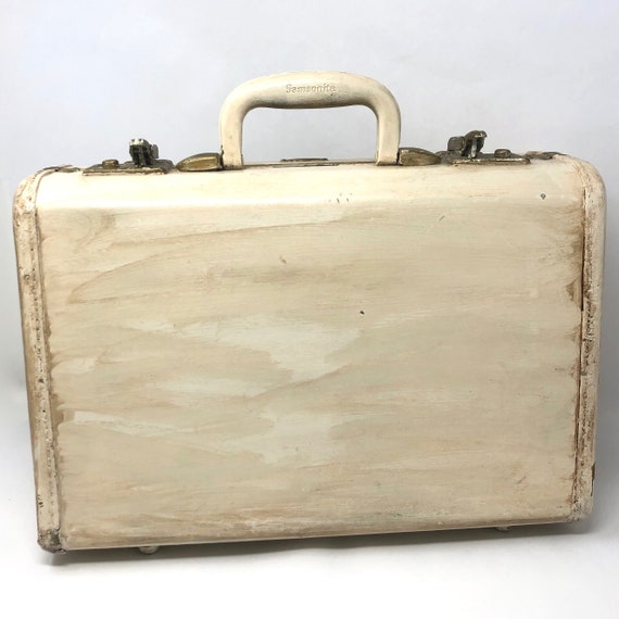 Antique Samsonite Train Case, Handpainted Luggage… - image 5