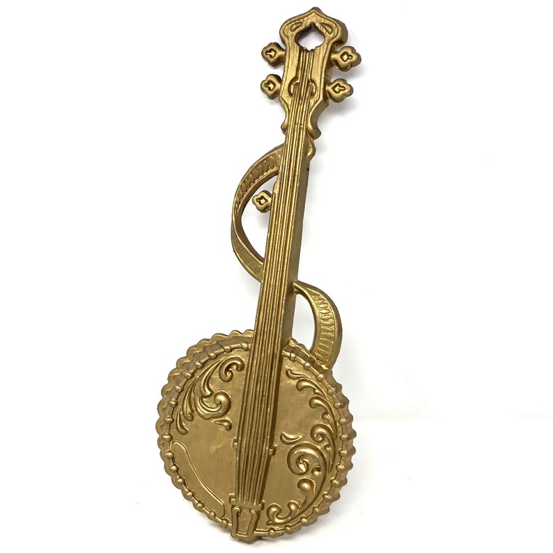 Mid Century SEXTON Metal Wall Art 1976 Gold Hanging | Etsy