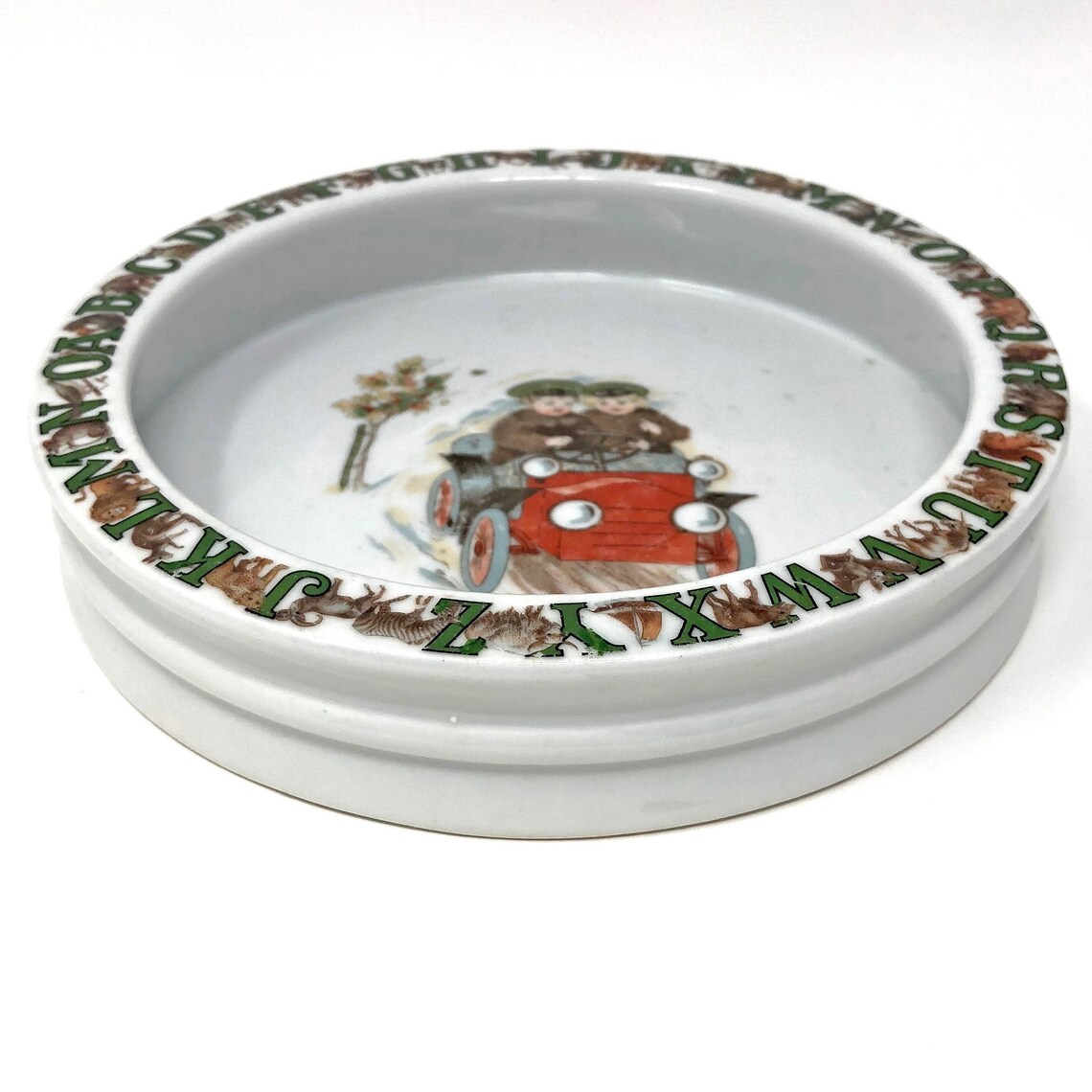 Vintage German Alphabet Child's Bowl Antique Porcelain Etsy