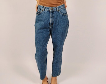 90s High Waisted Jeans (26) blue vintage womens