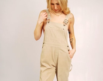 90s Gap Corduroy Overalls (S) small tan vintage womens