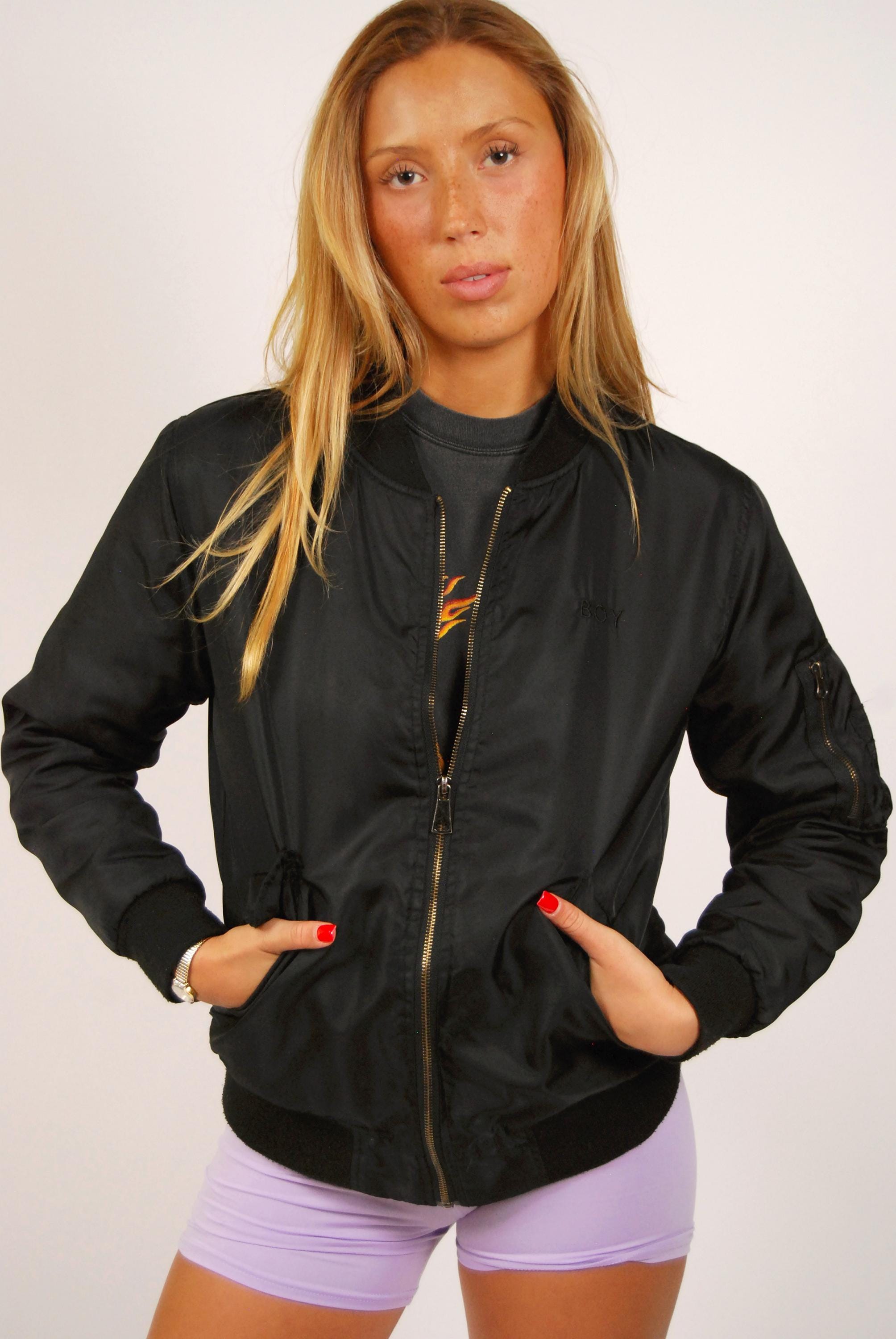 Boy London Jacket (M) Vintage Black Bomber Men Women Medium - Etsy