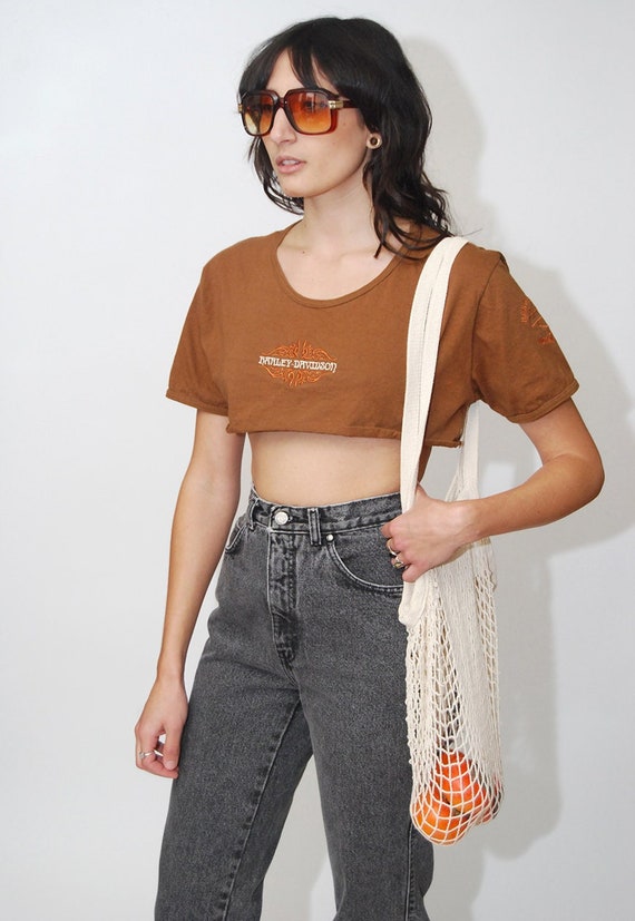 Harley-davidson Crop Top L Vintage Y2k 