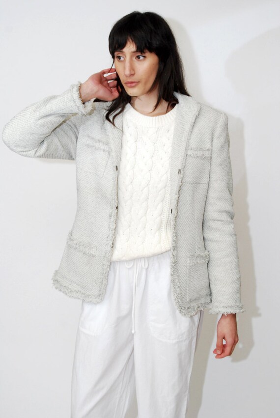 frayed blazer