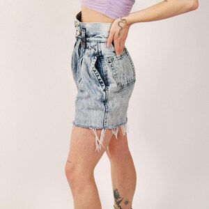 Acid Wash Shorts 24 vintage 80s high waisted jordache denim image 5