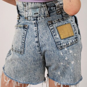 Acid Wash Shorts 24 vintage 80s high waisted jordache denim image 9