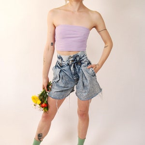 Acid Wash Shorts 24 vintage 80s high waisted jordache denim image 2