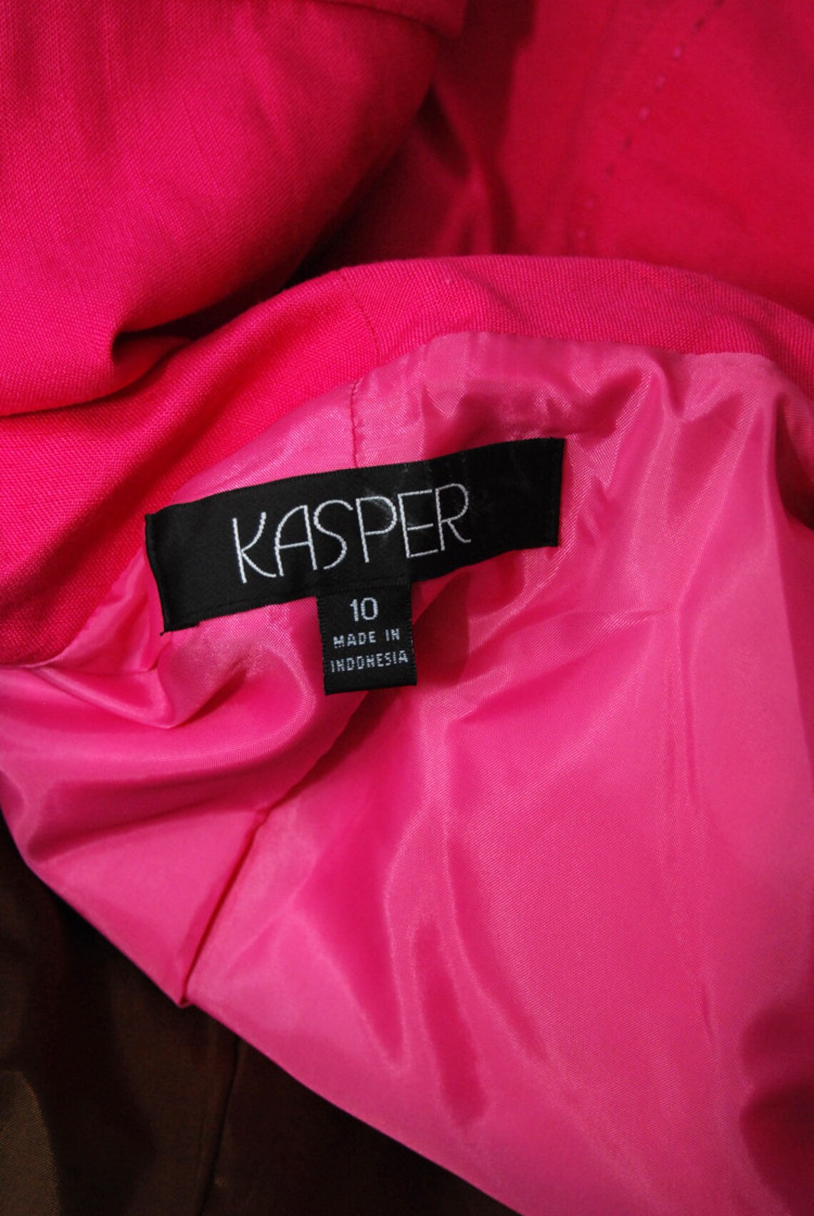 LINEN BLAZER 10 vintage 90s hot pink suit jacket sport coat | Etsy