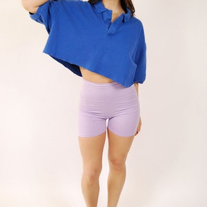 90s Crop Polo XL vintage blue eddie bauer shirt women top image 9