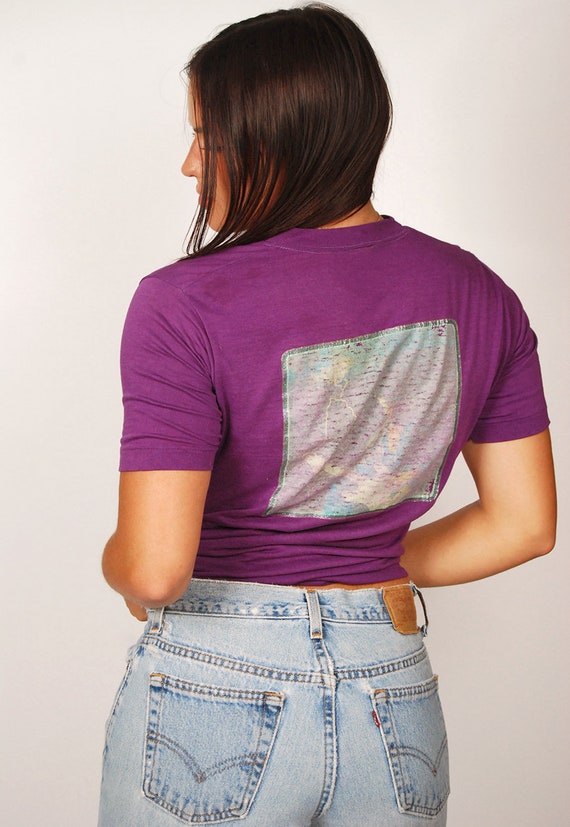 80s Grateful Dead shirt (M) faded purple distress… - image 4