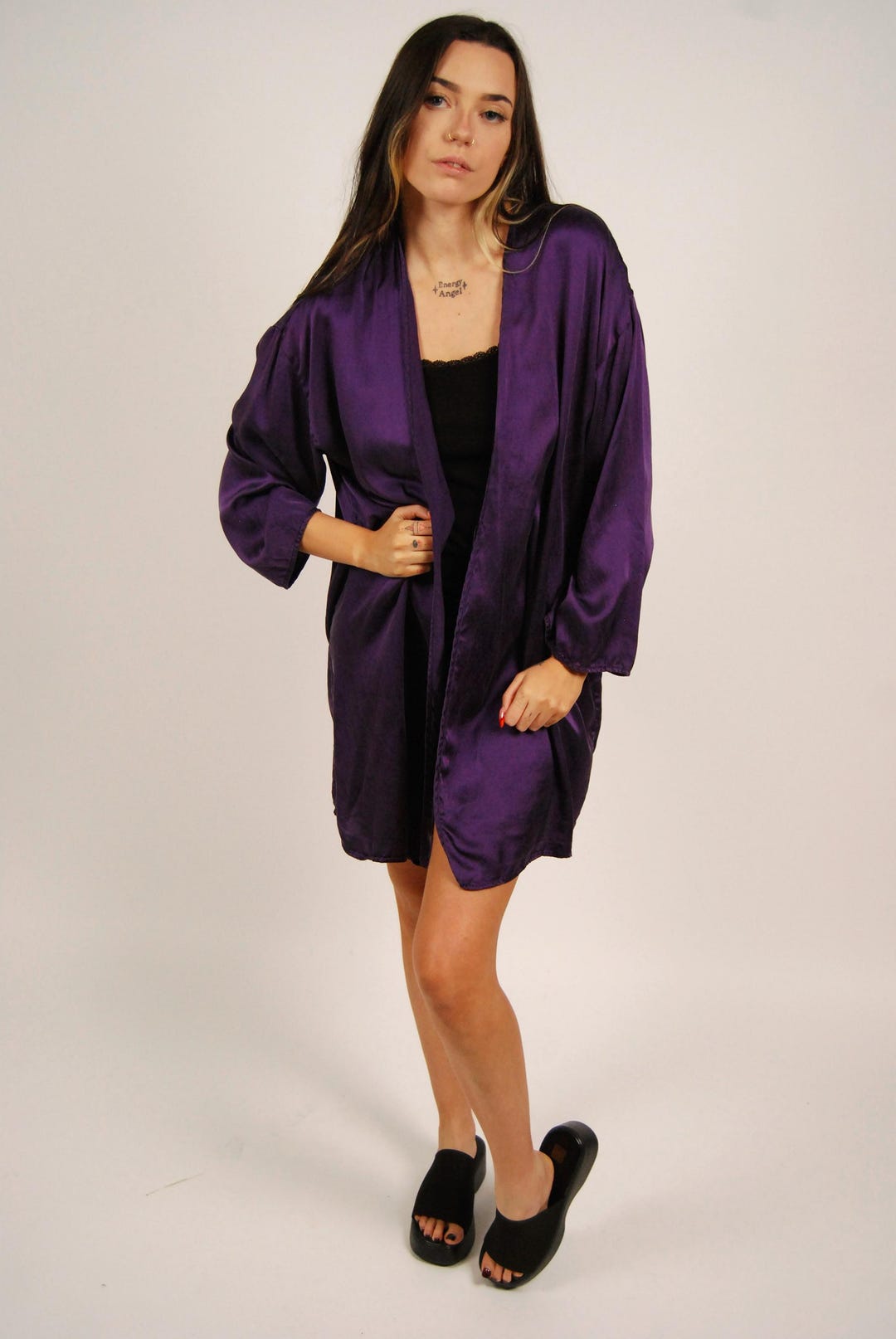 90s Victoria's Secret Robe (S) Small Purple Vintage - Etsy