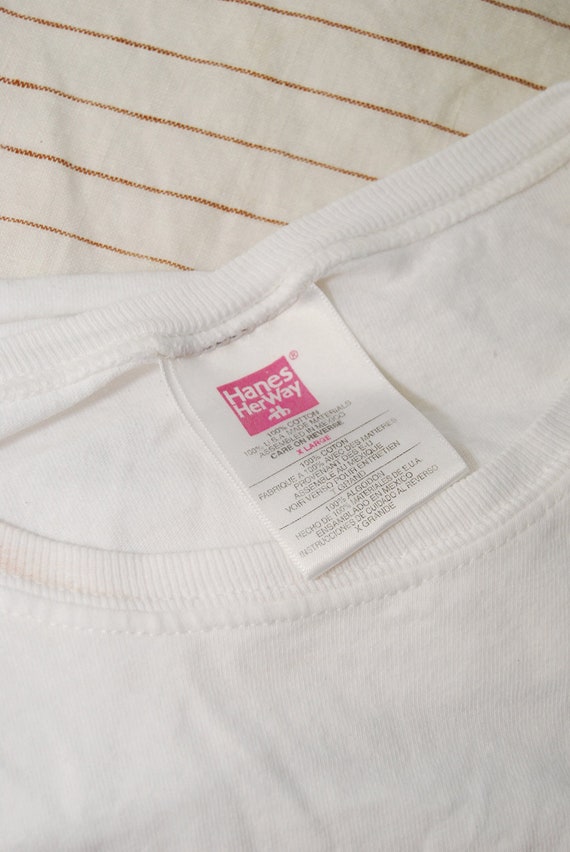 Floral Crop Top (XL) vintage y2k white t-shirt fr… - image 8