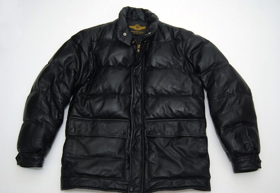 coach leather puffer