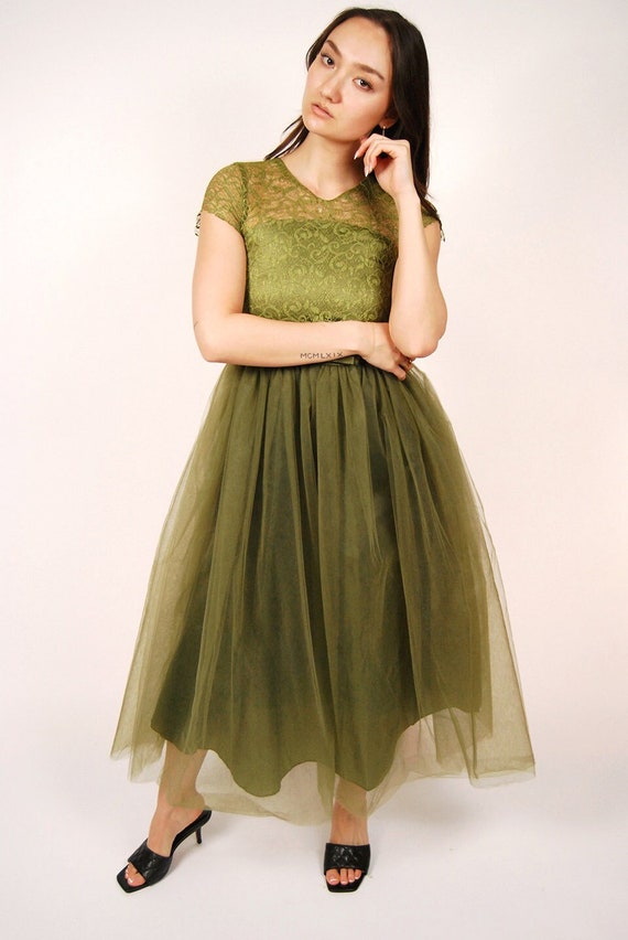 green y2k dress Olive Green Y2K Cross Sleeveless Mini Dress main image 1