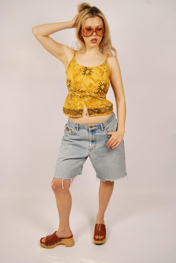 Chaps Ralph Lauren, 90s Chaps Jean Shorts (32) blue denim Ralph Lauren vintage