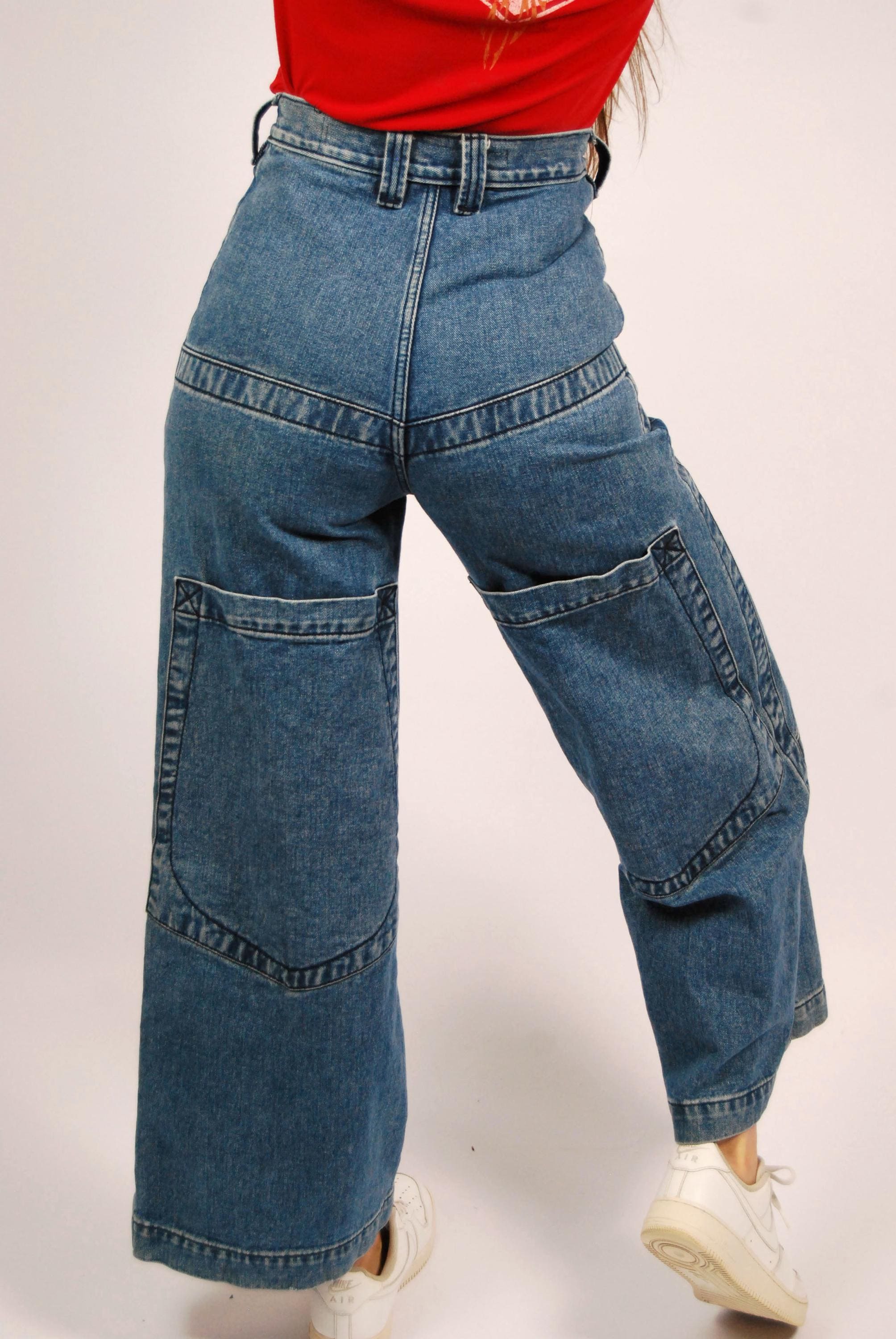 Y2K Wide Leg JNCO Jeans (26) Blue Denim Vintage - Etsy