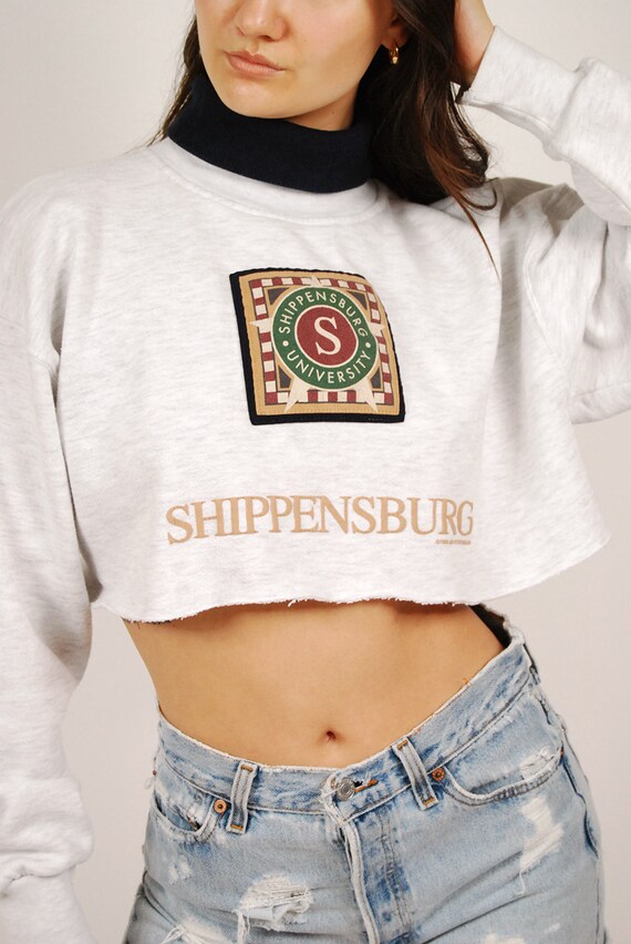 Shippensburg University Crop Sweatshirt (L) vinta… - image 6