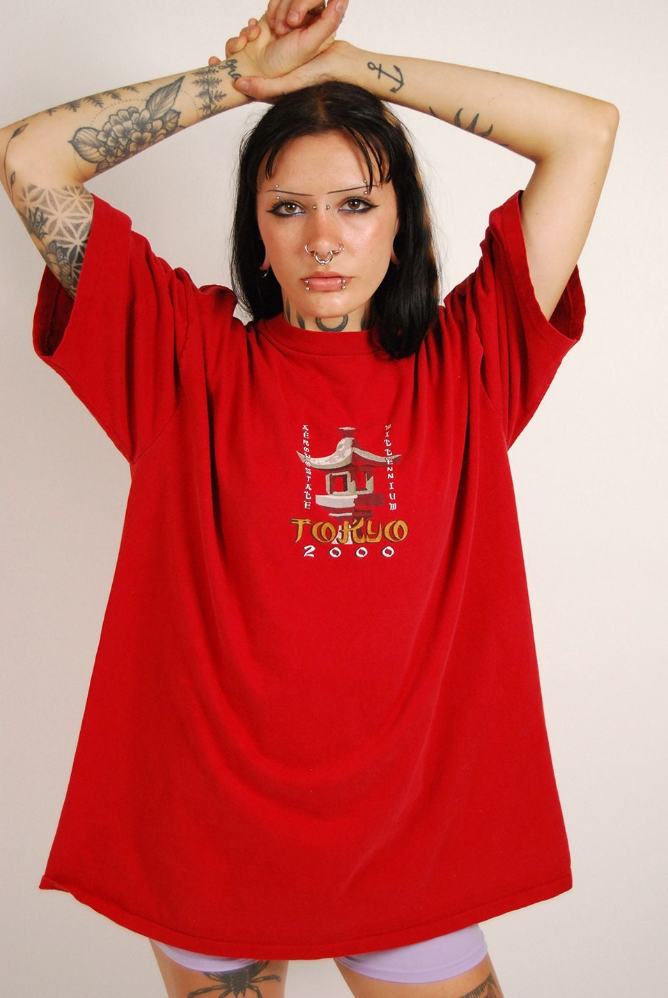 Y2K Tokyo T-shirt (XL) Vintage Red Aeropostale Men Women - Etsy