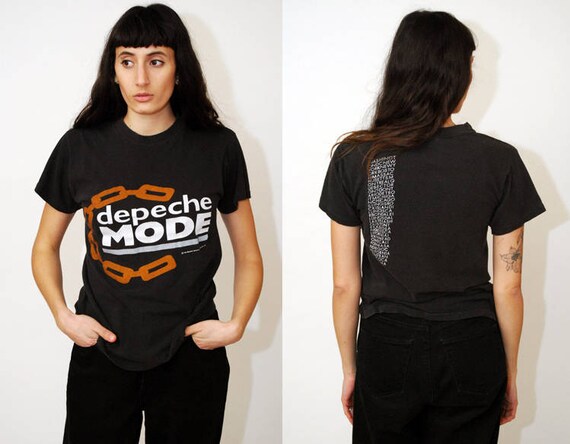 DEPECHE MODE T-SHIRT (S) Vintage 1985 Tour Us Concert 80s Band Top