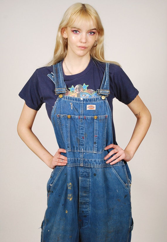 Y2K Dickies Overalls (40) vintage blue denim xxl xl d… Gem