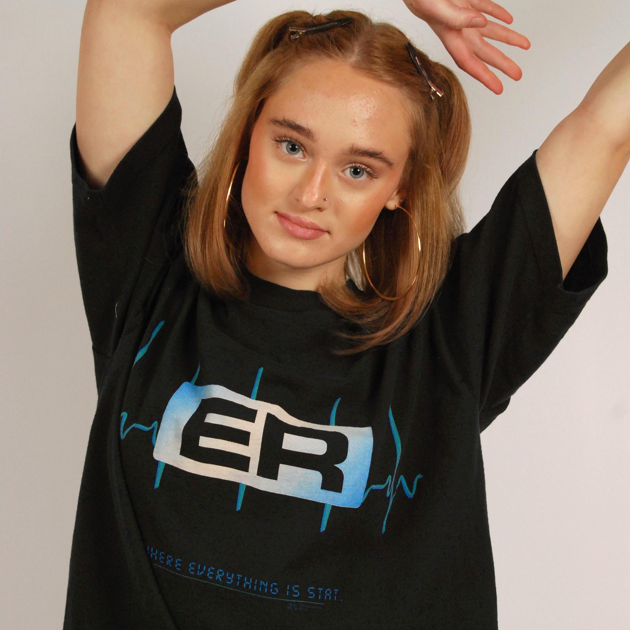 Vintage ER T-shirt (XL) Black 90s Tv Show Men Women - Etsy