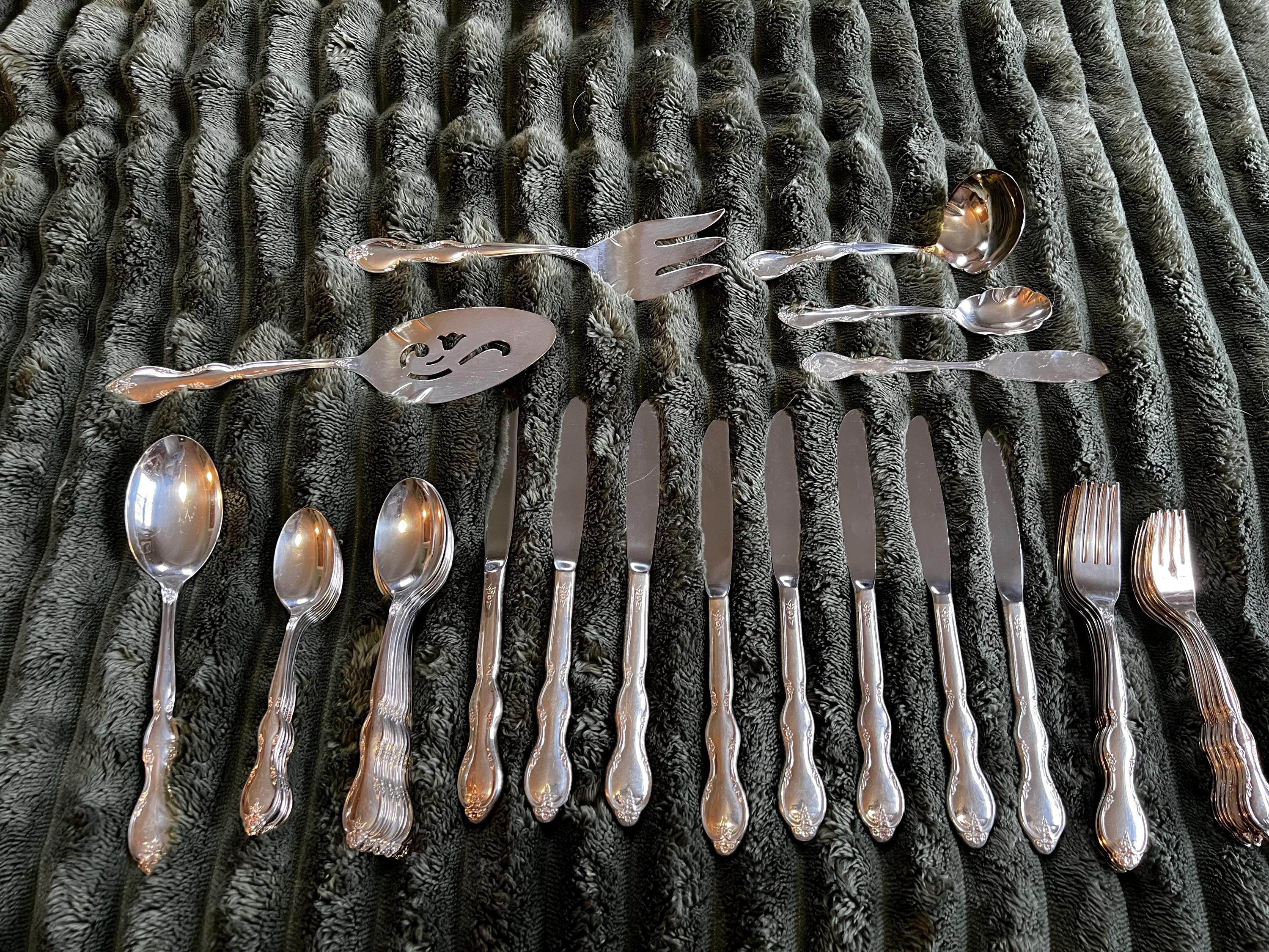 Wm Rogers Silverware Set - Etsy