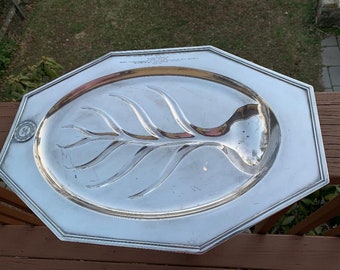 Unique 1924 ANTIQUE TROPHY TRAY: New Jersey Horticultural Society