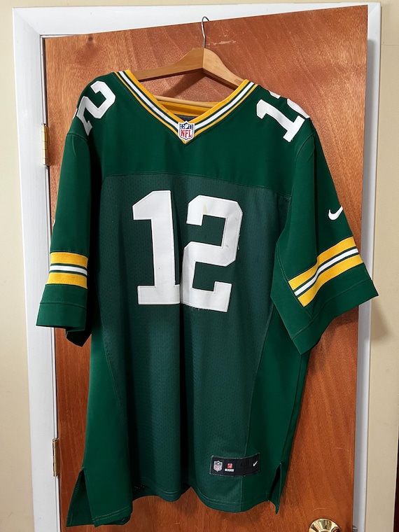 Aaron Rodgers Nike NFL on Field Hand Stitched Green Bay Packers