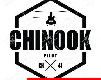 Chinook-pilot svg, Chinook svg, CH-47 pilot svg, helikopterpilot svg, flyg svg, flygpilot svg